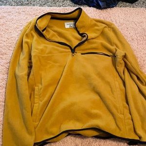 Mustard Yellow Zip Up Sweater